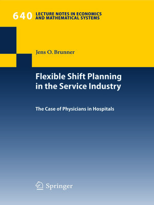 cover image of Flexible Shift Planning in the Service Industry